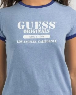 Guess Heather Ringer T-Shirt 9 Guess Heather Ringer T-Shirt -Women's Fashion Select Stores 20323754 03 RT XL