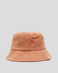 Billabong Joplin Cord Bucket Hat -Women's Fashion Select Stores 20331803 01 LT XL
