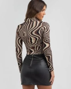 Chocolate Swirl Shirt -Women's Fashion Select Stores 20338658 01 LT XL