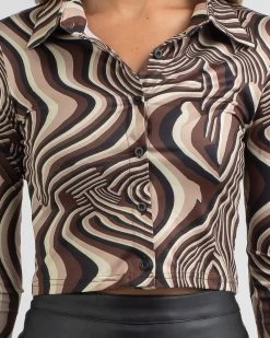 Chocolate Swirl Shirt -Women's Fashion Select Stores 20338658 01 RT XL