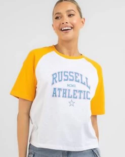 Women's Fashion Select Stores 8 Russell Athletic Half Time Raglan T-Shirt