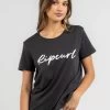 Rip Curl Script Standard T-Shirt -Women's Fashion Select Stores 20340833 09 FT XL