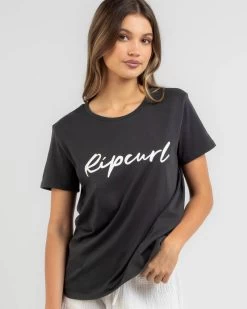 Women's Fashion Select Stores 2 Rip Curl Script Standard T-Shirt