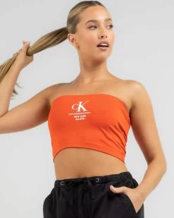 Calvin Klein CK Label Tube Top -Women's Fashion Select Stores 20342126 01 TP XL