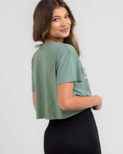 Fox Womens Pinnacle Crop T-Shirt -Women's Fashion Select Stores 20344835 03 LT XL