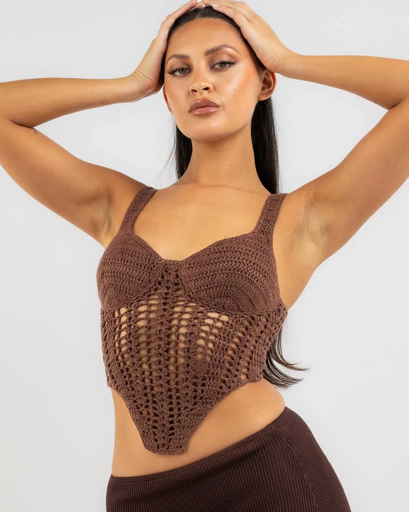Celine Crochet Corset Top 3 Celine Crochet Corset Top