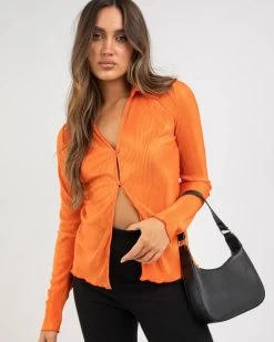 Brunch Babe Plisse Shirt