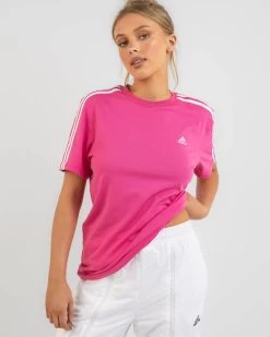 Women's Fashion Select Stores 39 ADIDAS Essentials 3 Stripe BF T-Shirt
