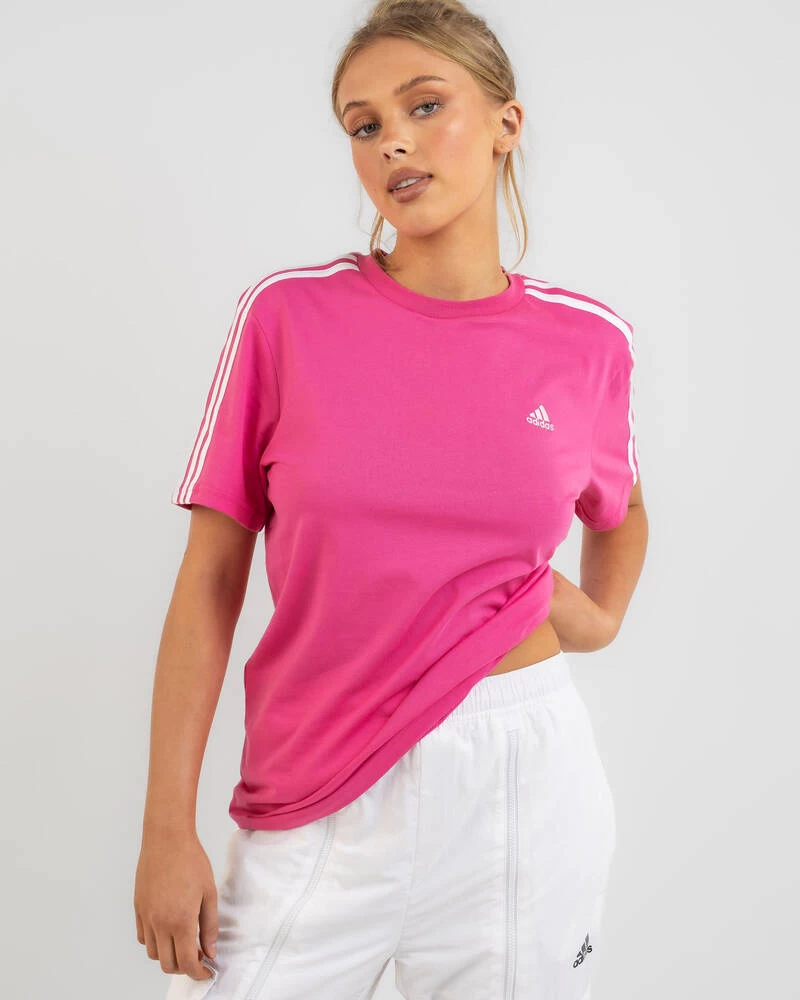 ADIDAS Essentials 3 Stripe BF T-Shirt 3 ADIDAS Essentials 3 Stripe BF T-Shirt
