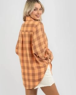 Billabong Valentine Check Shirt 8 Billabong Valentine Check Shirt -Women's Fashion Select Stores 20349600 01 LT XL