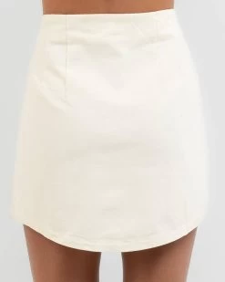 RVCA Twill Mini Skirt -Women's Fashion Select Stores 20350137 01 LT XL