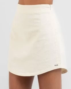 RVCA Twill Mini Skirt -Women's Fashion Select Stores 20350137 01 RT XL