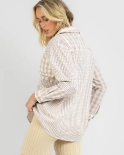 Connecticut Check Long Sleeve Shirt -Women's Fashion Select Stores 20351082 02 LT XL