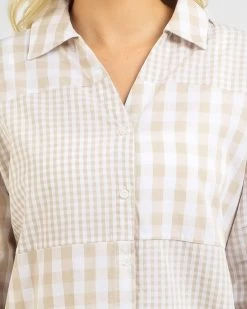 Connecticut Check Long Sleeve Shirt -Women's Fashion Select Stores 20351082 02 RT XL