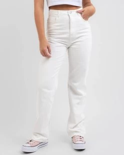 Rusty High Waisted Wide Straight Leg Jean