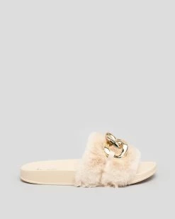 Paris Chain Slide Sandals -Women's Fashion Select Stores 20356339 02 LT XL