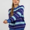 Avril Stripe Crew Neck Knit Jumper -Women's Fashion Select Stores 20356361 02 FT XL