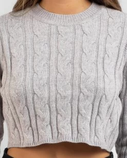 Bookworm Cable Knit Jumper -Women's Fashion Select Stores 20356376 04 RT XL