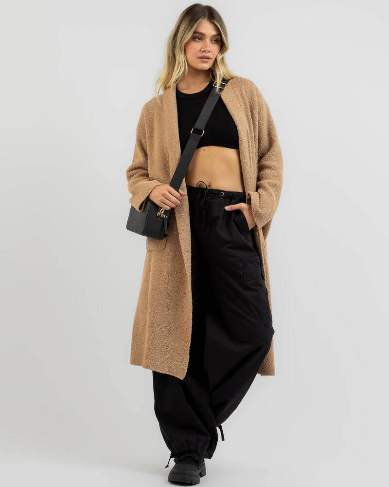 Penelope Longline Teddy Knit Cardigan 4 Penelope Longline Teddy Knit Cardigan - Image 2