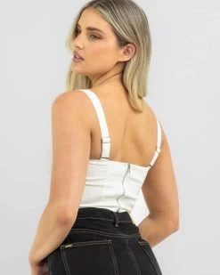 Dolly Lace Up Top -Women's Fashion Select Stores 20364326 01 LT XL