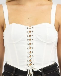 Dolly Lace Up Top -Women's Fashion Select Stores 20364326 01 RT XL