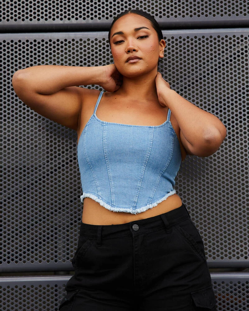 Shania Denim Corset Top 3 Shania Denim Corset Top