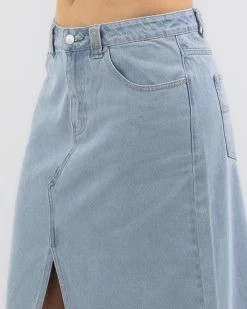 Rusty Celeste Low Rise Denim Maxi Skirt -Women's Fashion Select Stores 20369099 01 RT XL