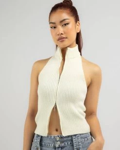 Curious Double Zip Knit Top