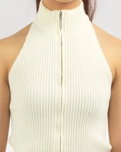Curious Double Zip Knit Top -Women's Fashion Select Stores 20371517 01 RT XL